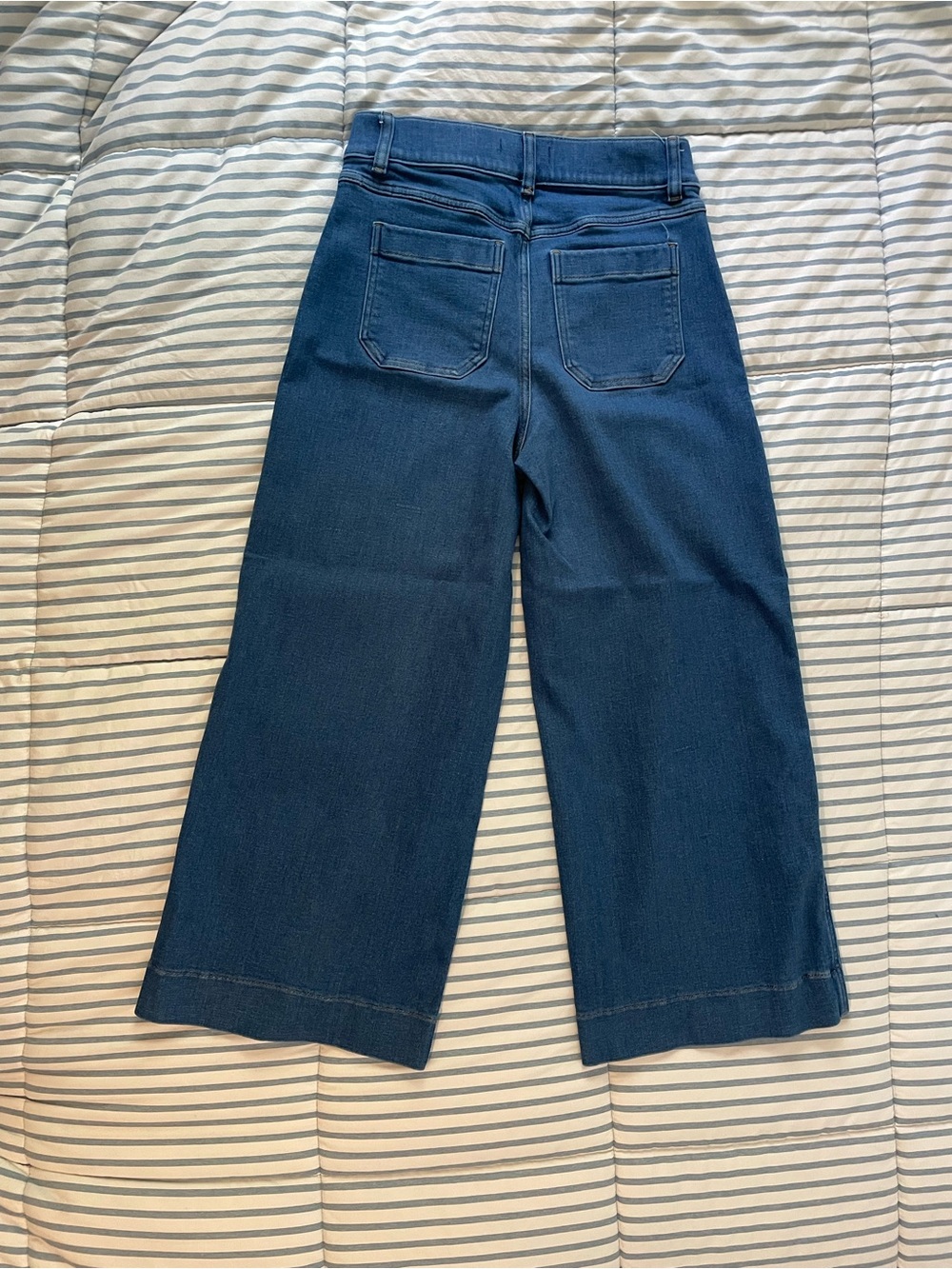SPANX High-Rise Wide Leg Jeans in Blue - Picture 3 of 4